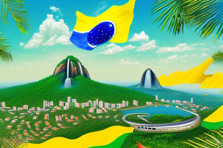 A vibrant brazilian landscape