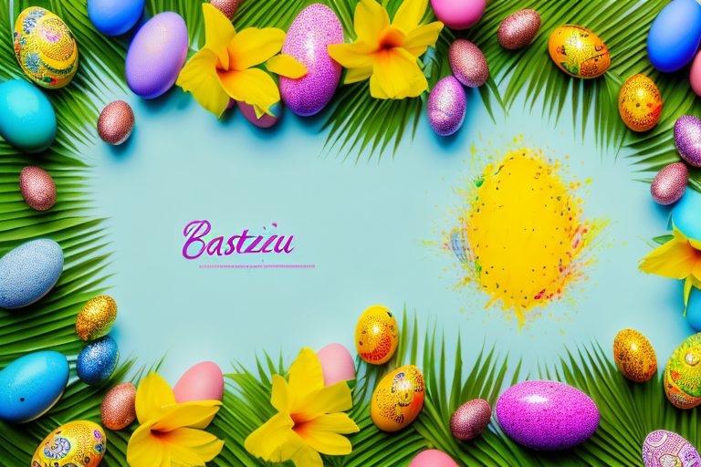 A vibrant easter scene in brazil