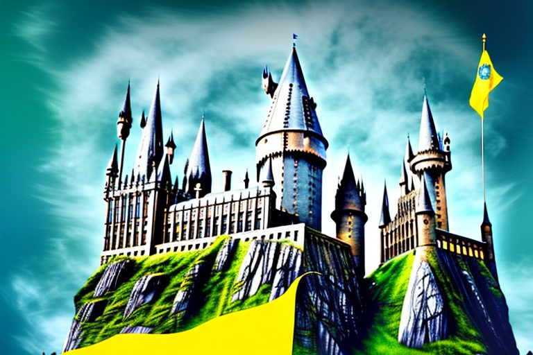 The hogwarts castle