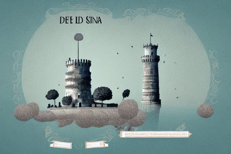 A portuguese landscape featuring iconic symbols like the belem tower