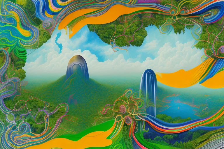 A vibrant brazilian landscape