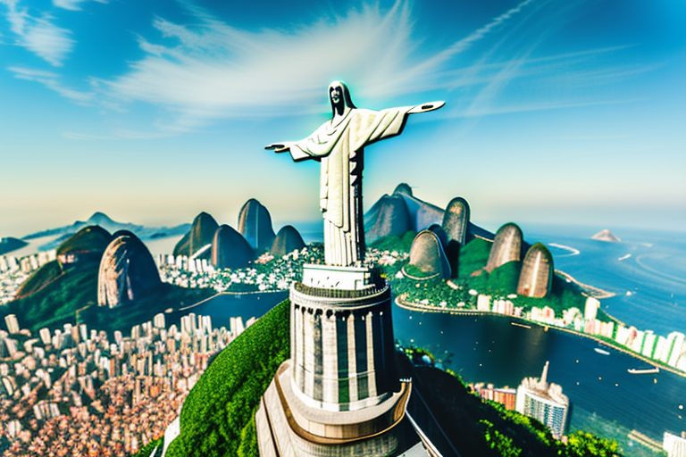 The iconic christ the redeemer statue in rio de janeiro