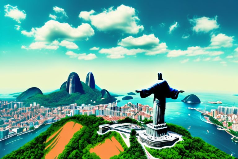 Several iconic brazilian landmarks