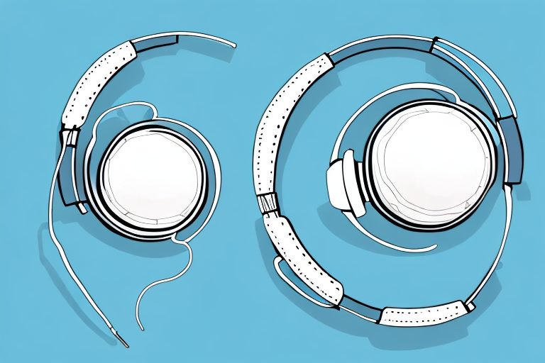 A pair of headphones connected to a globe