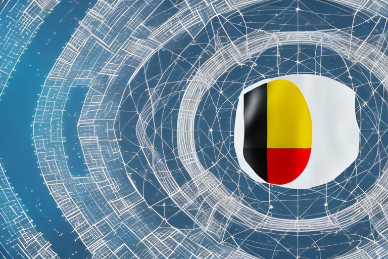 A futuristic ai device with the german flag design