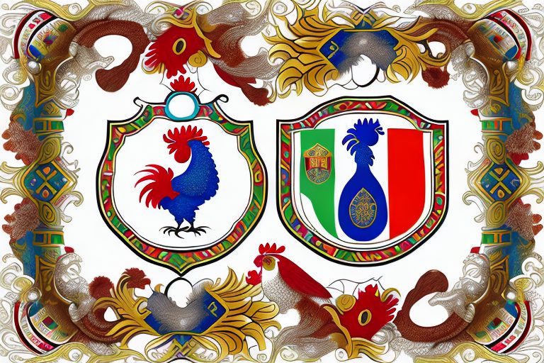 Various portuguese good luck charms such as the rooster of barcelos