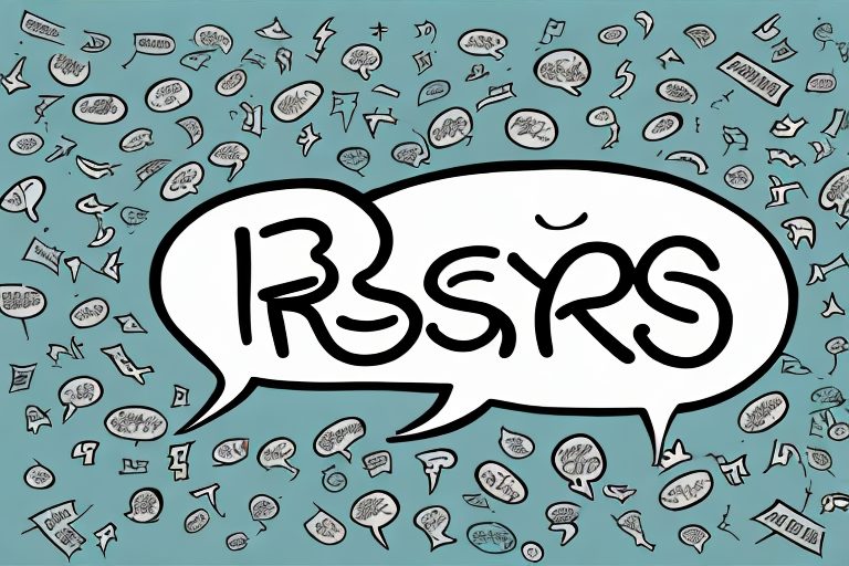 A speech bubble with comic-style laughter symbols