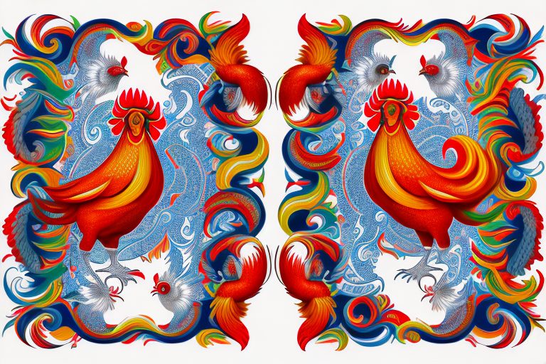 A pair of traditional portuguese roosters