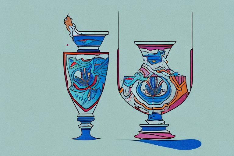 A broken vase (symbolizing annoyance or trouble in portuguese culture)