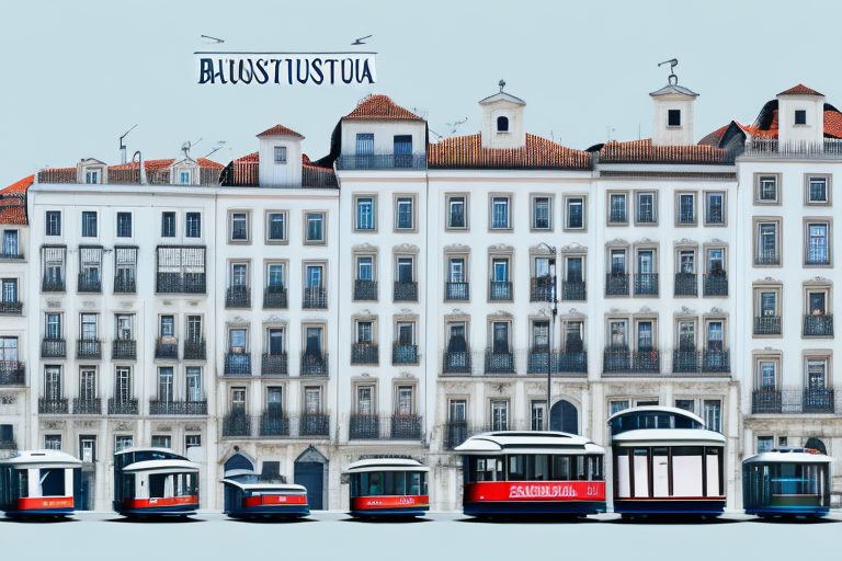 A picturesque view of the baixa district in lisbon