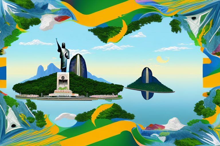 Various iconic brazilian landmarks