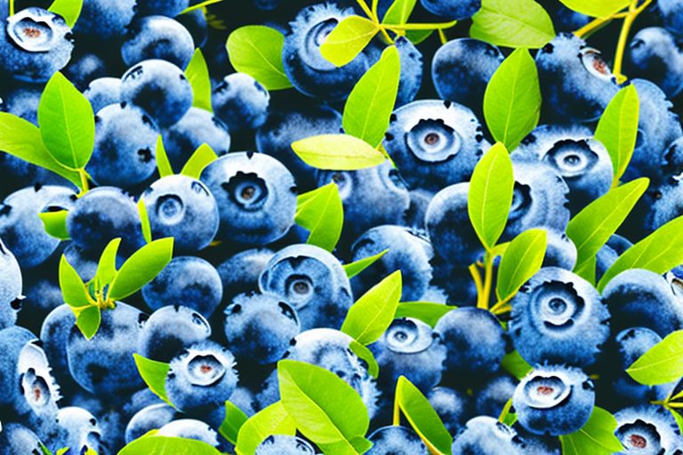 Lush blueberry bushes in a brazilian landscape